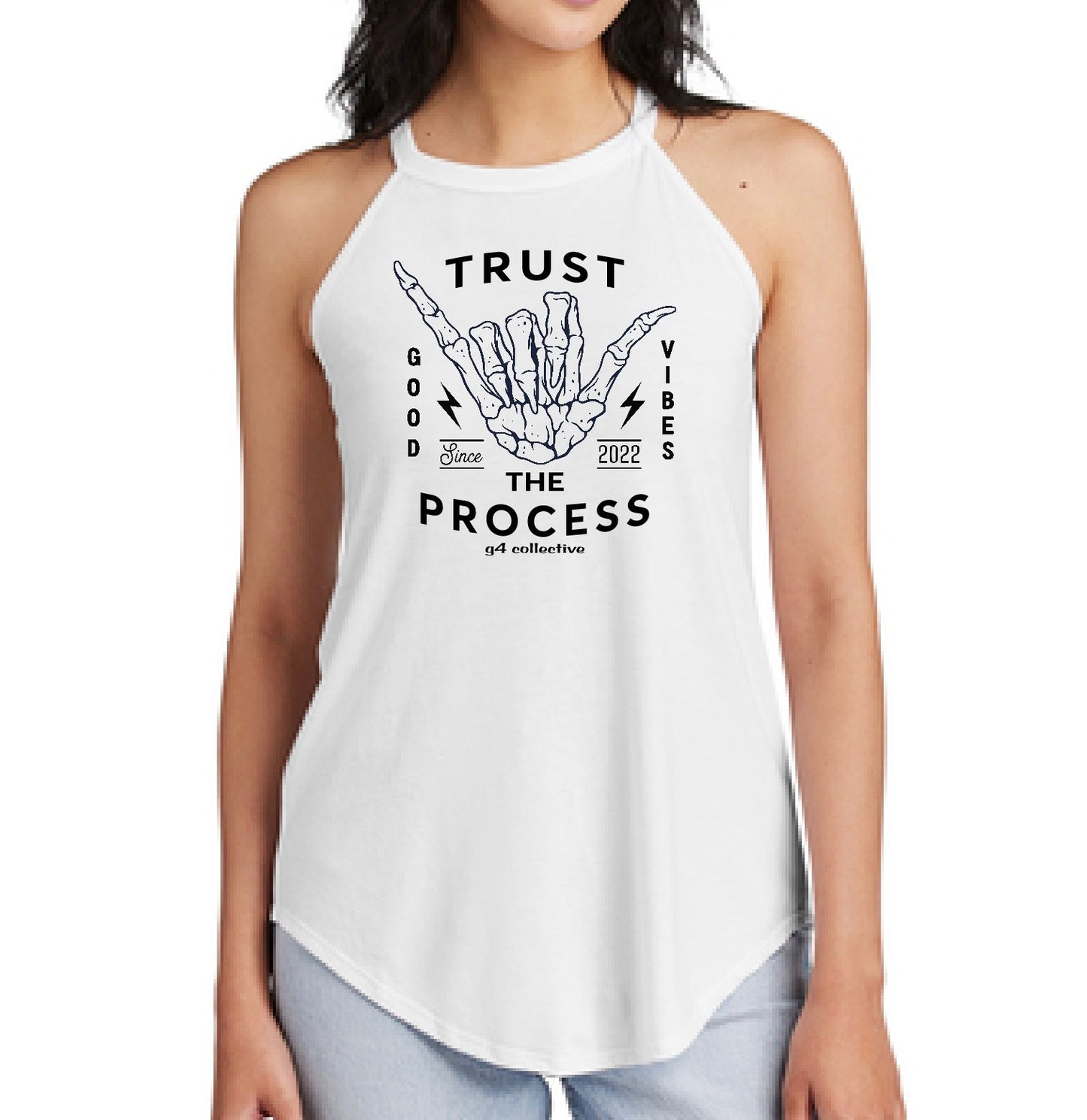 Trust the Process - Flowy High Neck Tank